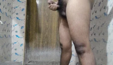 Telugu Boy Masturbating in Bathroom