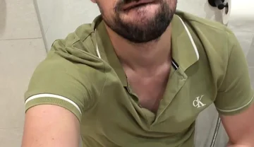 Hot Stepdaddy Jerking off in Bathroom