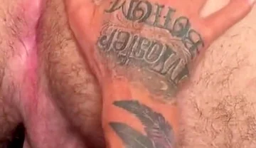 Tattooed Muscle Daddy Fucks Beefy Bear