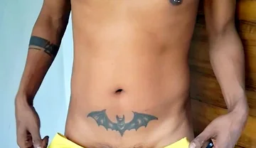 Yellow Thong Size Tease Desi Solo.