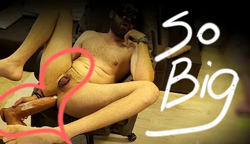 Fucked Myself with a Huge Dildo