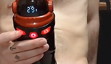 Jahuno Sucking and Vibrating Pocket Pussy Masturbation