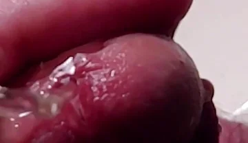 Peehole Piss Play Close up View in Slow Motion