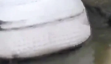 Jon Arteen Plays in the Mud with His New Sneakers Nike Air Force One Af1 Sockless. Boy Foot Fetish Gay Porn Video