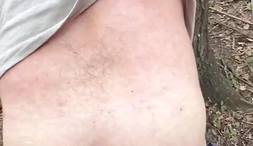 Cruising Straight Guy Gets Bent Over a Tree