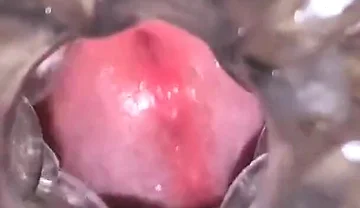 Close-up Cock in Tool for Masturbate Orgasm on Flash