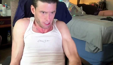 My Slick Back Greaser Look as I Jerk with Greeting Grunting Noises at Bust