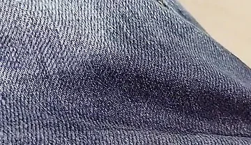 Bluejeans Pee Desperation in the Tub 2 Angles Close up
