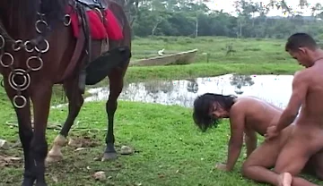 Gay Ranch Scene-4_gay Latinos Fucking in the Ranch Field and Cum on Each Other