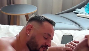 Handsome Bear Rides That Massive Dick Hard, Hole Stretched Wide & Dripping