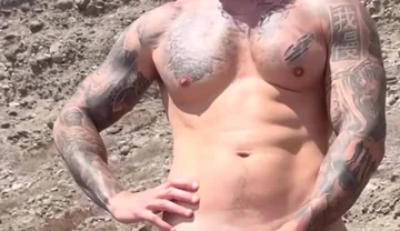 Big Cumshot in Public Beach!! People Can Discover Me