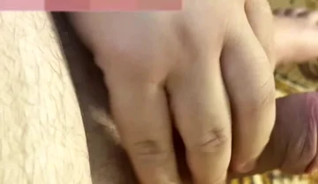 Fat Man Lying on the Couch Shows His Ass and Cums Without Hands, a Lot of Cum, Cum, Uncircumcised Penis