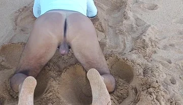 Ladysilva on the Beach My Hot Tanned Ass