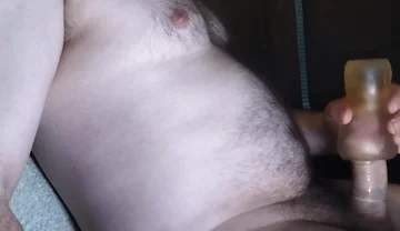 Masturbation with Sex Toy and Cumshot to Condom