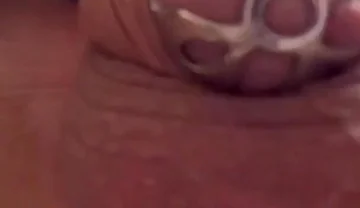 Sissy Boy Shakes His Cage in Front of Your Face to Cum for You