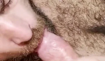 Sucking Bushy Cock