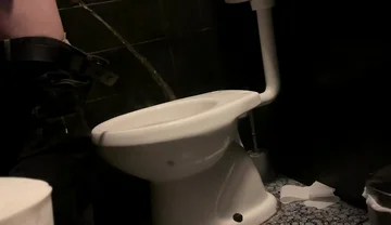 Amateur Straight Boy Caught Peeing in a Bar Restroom
