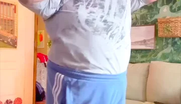 Erotic Naked Fat Man Belly Bear Dancing