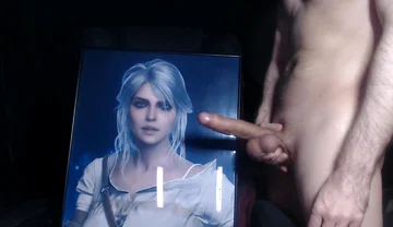 Cum Tribute for Ciri (game Character From Witcher 3)