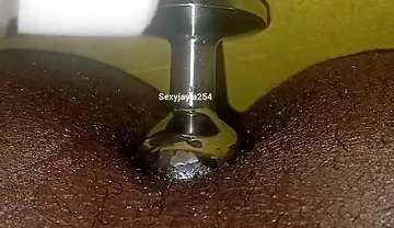 Training My Asshole to Take a Bigger Dick Using My New Butt Plug