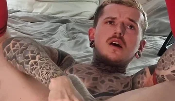 Selffuck with a Huge Dildo