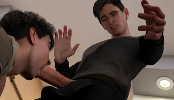Summer Vacation - College Jock Peter Tries to Suck His First Cock