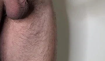 Hands-free Uncut Leaking Cock Until Balls Are Drained