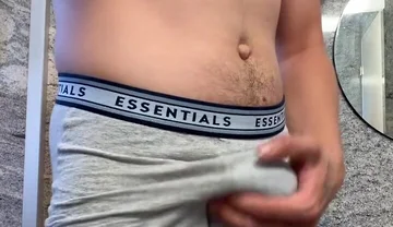 Underwear Bulge to Leaking Bwc Stroke
