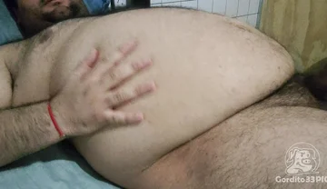 Fat Guy Masturbating