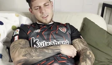 My Big Cock Has a Cum Surprise with Football Outfit