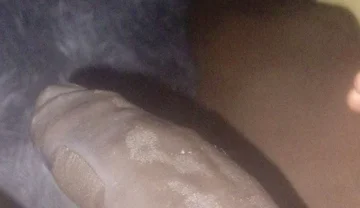 Cum Flowing off This Huge Black Allover the Follow