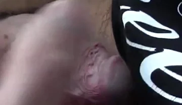 Solo Stud Rob Strokes His Hard Cock in Car