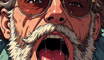 Hunks Sucking in Aviators Art