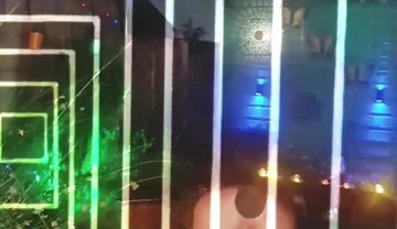 !!flash Warning!! Buttplug in Garden at Night