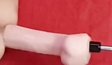Mike Essex Locked in Chastity and Fucked with Huge Dildo