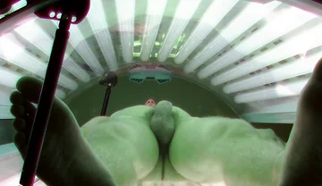 Czech Gay Solarium 2 Ripped and Ready - Skinny Dude Fully Exposed