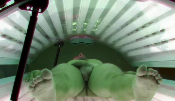Czech Gay Solarium 6 Petite Package Bares All in Private Solarium Sesh