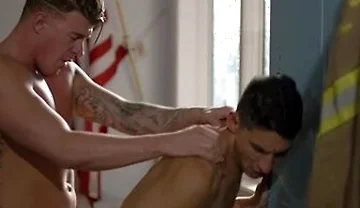 Fire Men Jimmy Fit And Jj Knight Ease Up After A Long Shift By Sucking Each Others Cock