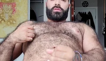 Bear Solo Masturbating