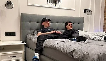 Two Friends Jerk Off Together