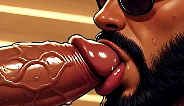 Mediterranean Men Blowjob Art