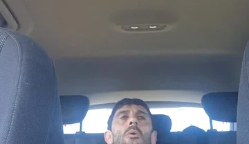 Mature Men Masturbating Naked in the Car