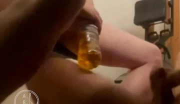 Punished Boy Sent Under the Desk and Pissed on by Stepdad