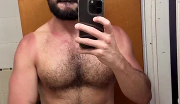 I Always Come Home Horny From Training and I Like to Touch My Dick in the Mirror