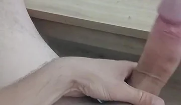 Handjob of a Young Man with His Big Cock