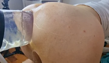 Sweet Ass POV Anal Fucked by Fat Dildo