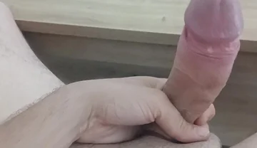 Handjob of a Young Man with His Big Cock