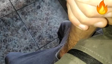 Juicy Big Fat Cock Gets Salivated and Masturbated at My Straight Friend's House (big Cumshot)!