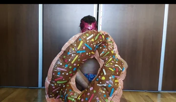Blowing up My Inflatable Donut Fast!