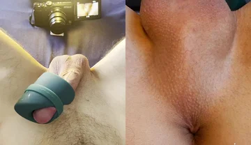 My Favorite Toy Gives Me an Intense Orgasm - Split View with Orgasmic Contractions